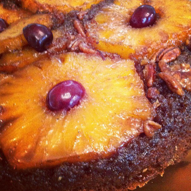 Pineapple upside down cake