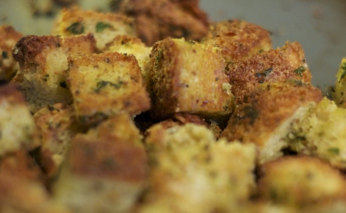 Baked Herbed Croutons