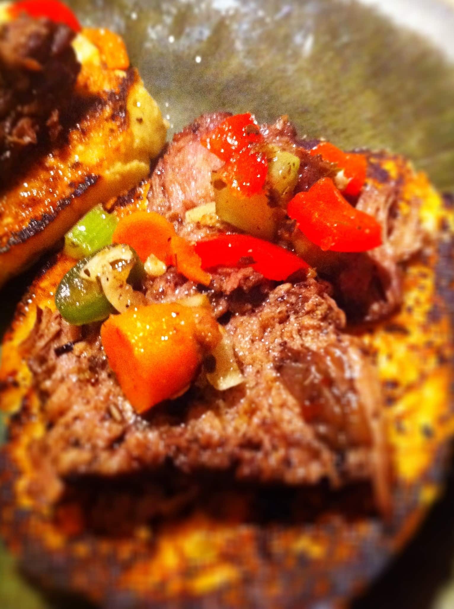 Italian Beef Pot Roast Sandwich with Hot Giardiniera